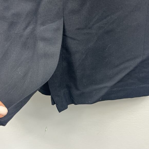 REISS Leena Black V-Neck Wool Blend Dress Size 4 Cap Sleeve Business - Picture 10 of 12